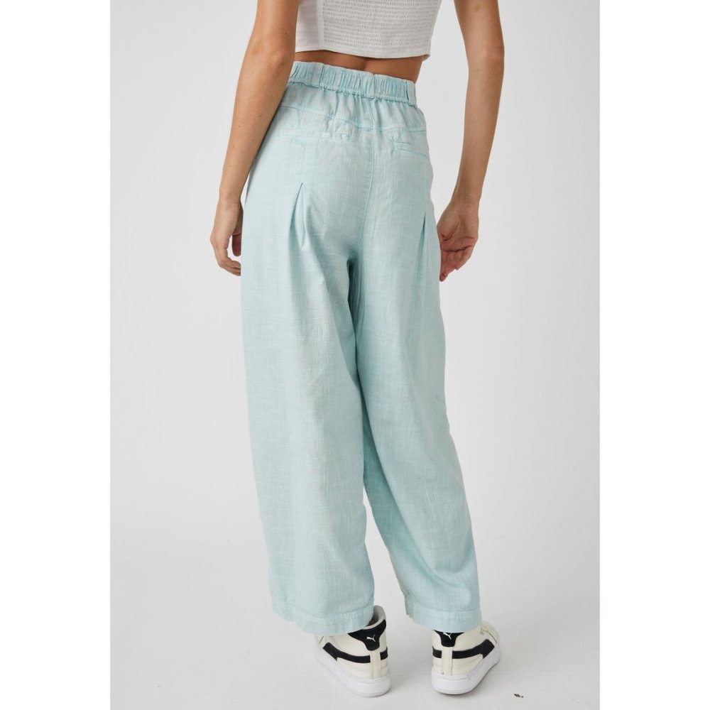 🎉LAST CHANCE🎉 FREE PEOPLE Lotta Love Trousers / Skies - Picture 4 of 10